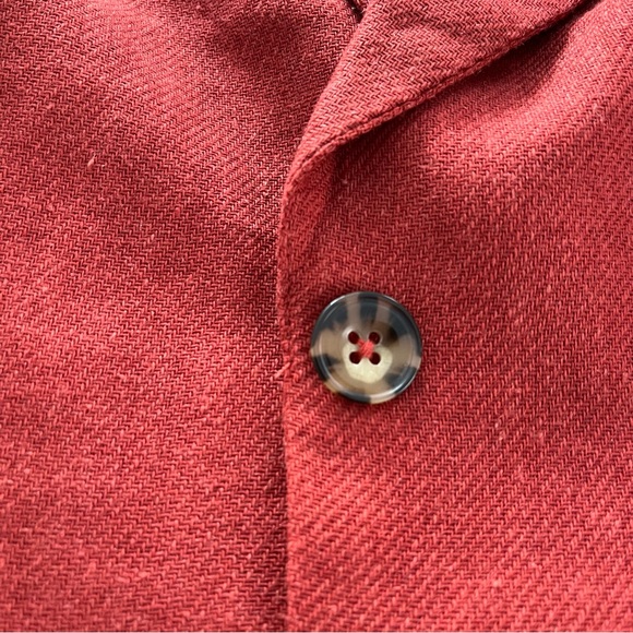 NEW Jules & Leopold Casual Size Small Petite Crimson Red blazer - Picture 7 of 8